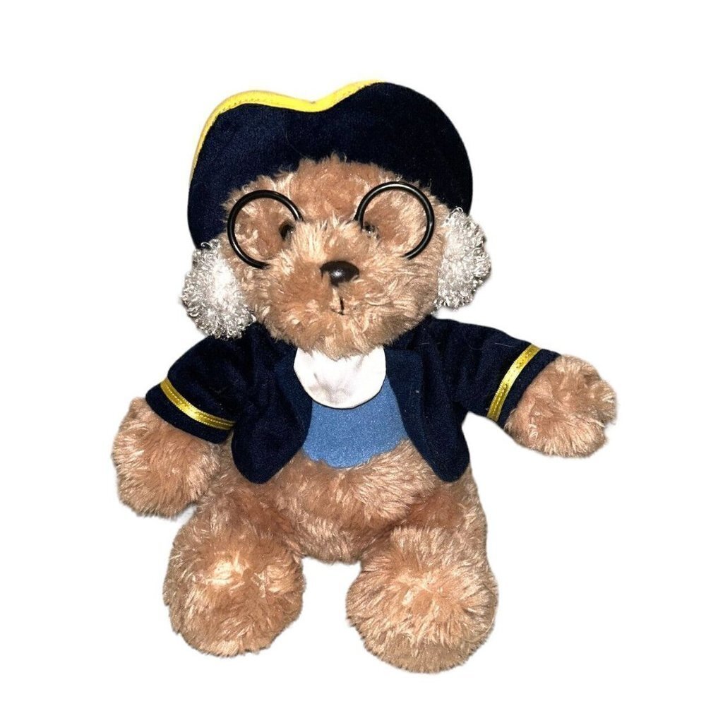 Aurora World Ben Franklin Colonial Bear Plush Stuffed Animal Bear Williamsburg
